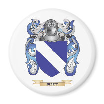 Bizet Coat of Arms (Family Crest) Magnets