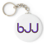 BJJ - Brazilian Jiu Jitsu - Colored Letters Keychain