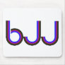 BJJ - Brazilian Jiu Jitsu - Colored Letters Mousepads