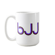 BJJ - Brazilian Jiu Jitsu - Colored Letters Coffee Mugs