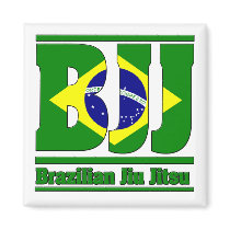 BJJ Brazilian Jiu Jitsu Flag MMA Fridge Magnets