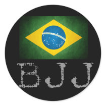 BJJ Brazilian Jiu Jitsu Flag Sticker