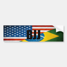 BJJ Flags Bumper Sticker
