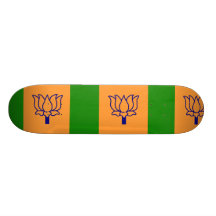Bjp, India flag Custom Skateboard