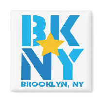 BK Brooklyn Blue Magnet