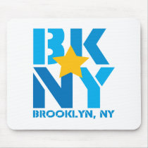 BK Brooklyn Blue Mousepad