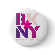 BK Brooklyn Pink Button