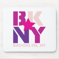 BK Brooklyn Pink Mousepad