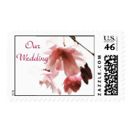 BK- Cherry Blossom Wedding postage stamp