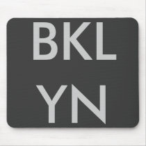 BKLYN Mousepad Black/Greysilver by djkennymitchell BKLYN Mousepad Black/Greysilver