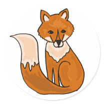 BL- Cartoon Fox Stickers