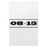 black 08-15 icon personalized stationery