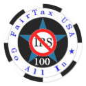 Black 100 Go All In for One Tax stickers