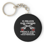 Black 10 Million Gun Owners Kill keychains