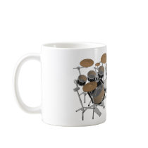 Black 10 Piece Drum Kit - Coffee Mug