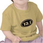 Black 13.1 Half Marathon Oval T-shirt