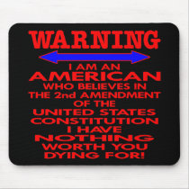 Black 2nd Amendment American mousepads