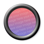 Black (3d effect frame border) Template Refrigerator Magnet