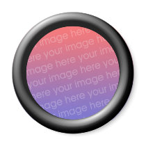 Black (3d effect frame border) Template Refrigerator Magnet