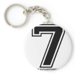 Black 7 key chains