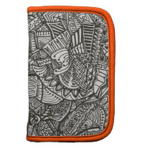 Black Abstract Folio planners
