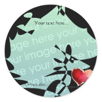Black Abstract Heart - Make Your Own Stickers by naturalilly Black Abstract Heart - Make Your Own Stickers