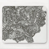 Black abstract mousepad mousepads