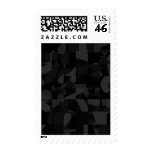 Black Abstract Pattern. Postage Stamps