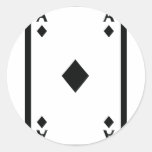 black ace of diamonds icon stickers