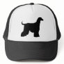 Black Afghan Hound Dog Mesh Hats