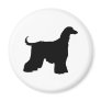 Black Afghan Hound Dog Fridge Magnet