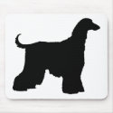 Black Afghan Hound Dog mousepads by dogsandhorses Black Afghan Hound Dog mousepads