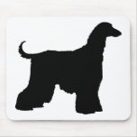 Black Afghan Hound Dog Mouse Mats