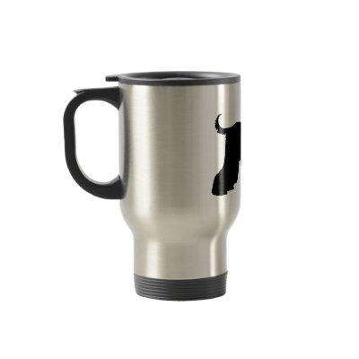 Black Afghan Hound Dog Mug by dogsandhorses