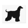 Black Afghan Hound Dog Post Card