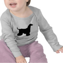 Black Afghan Hound Dog Shirts