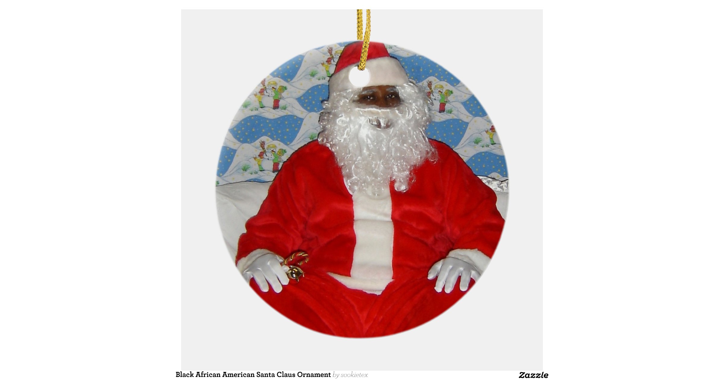 black african american santa claus ornament black african american santa claus ornament