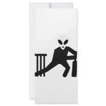 black alien cricket icon rack cards