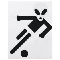 black alien soccer icon flyers
