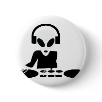 black alien turn tables dj icon buttons