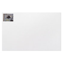 Black alpine goat doe waiting at metal gate personalized stationery