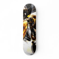 Black Amber Abstract Skateboard