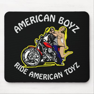 Black American Boyz Ride Am Toyz Mouse Pad by WhiteTiger_LLC