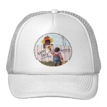 Black Americana Obama Happy Days are Here Again Mesh Hats