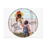 Black Americana Obama Happy Days are Here Again Post Card