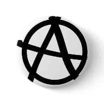 black anarchy sign buttons