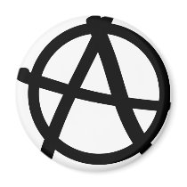 black anarchy sign magnets by Tomaniac black anarchy sign magnets