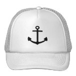 Black Anchor Hat