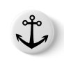black anchor icon pinback button