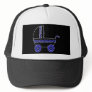 Black and Blue Baby Stroller. Mesh Hats